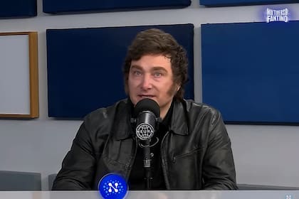 Javier Milei en el programa de Alejandro Fantino.