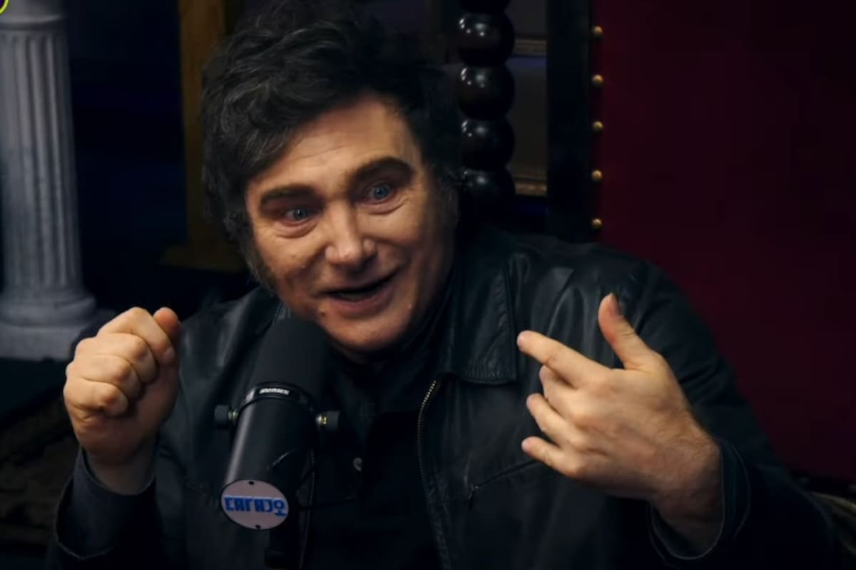 Javier Milei en el programa de Streaming Carajo