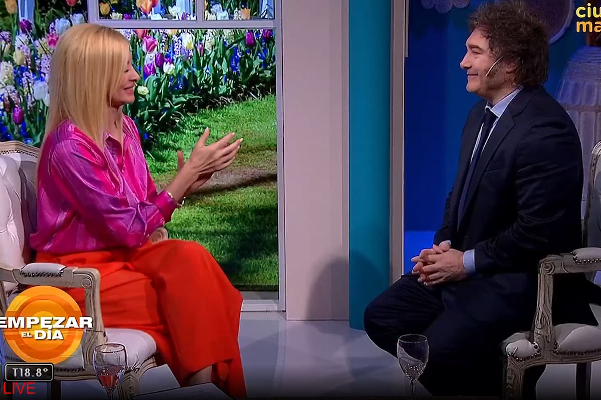 Javier Milei en "Empezar el Día" el programa de Yuyito González en Ciudad Magazine