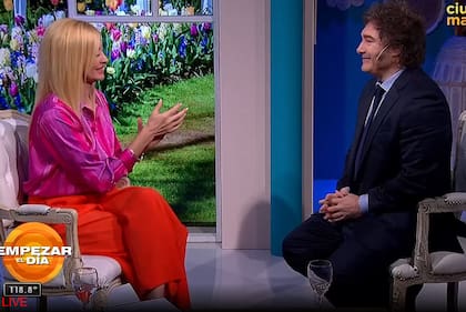 Javier Milei en "Empezar el Día" el programa de Yuyito González en Ciudad Magazine