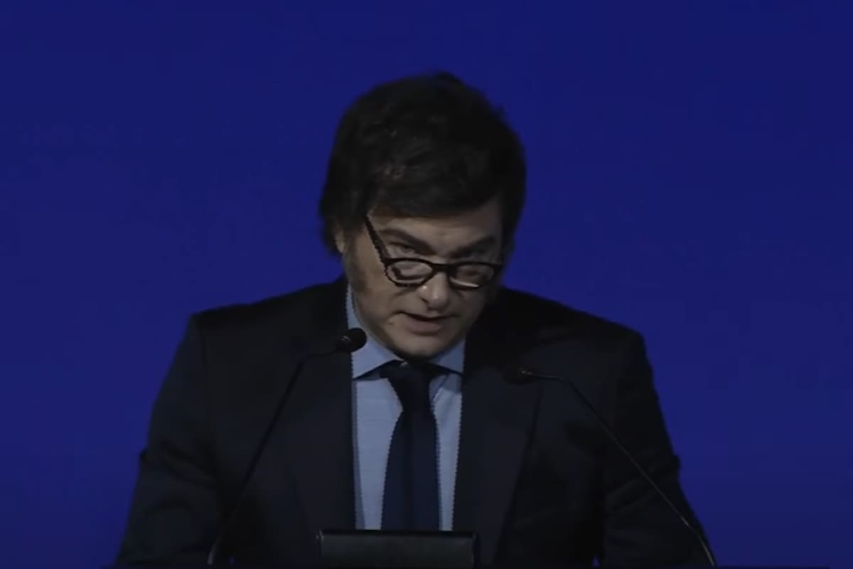 Javier Milei, en Fundación Faro