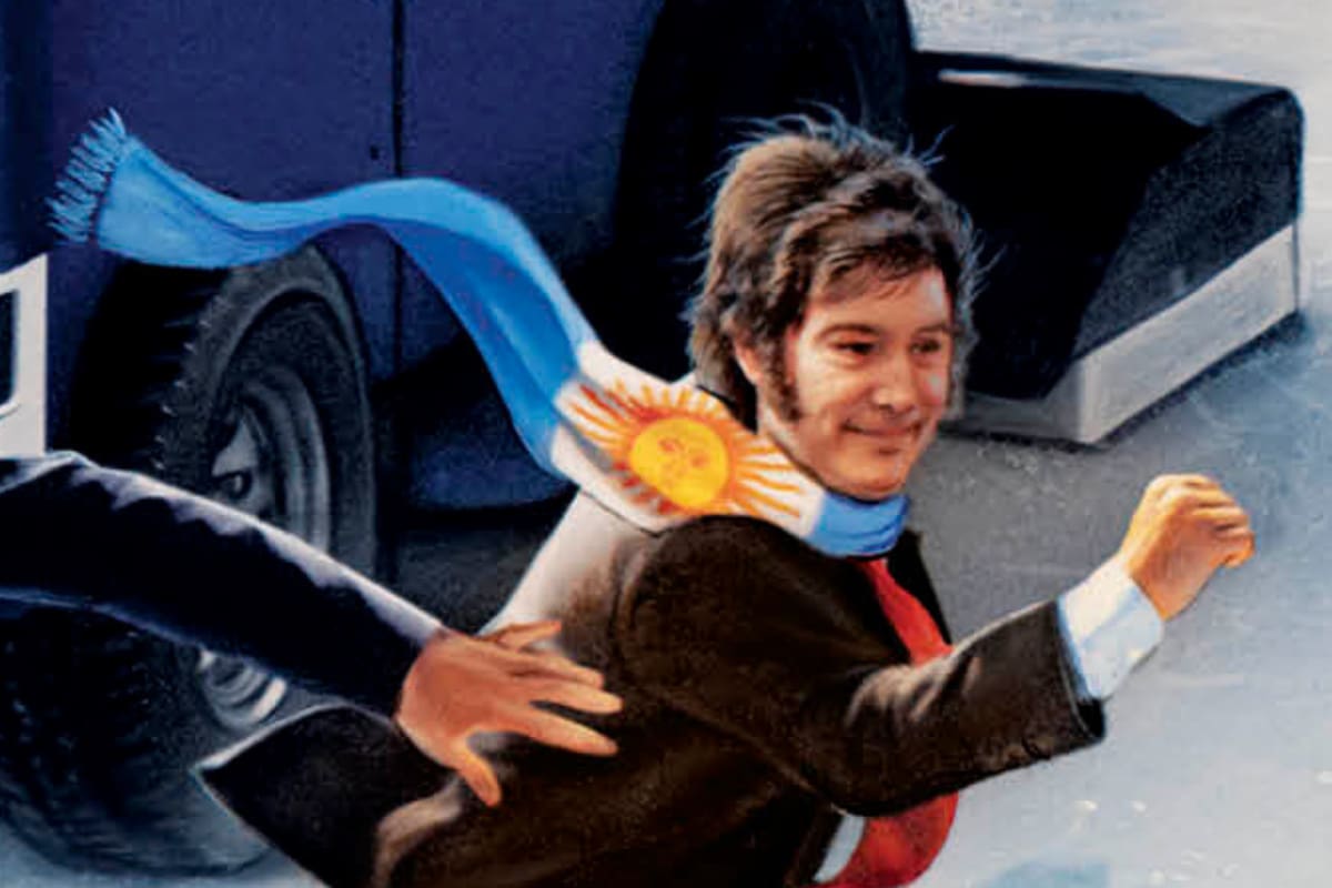 Javier Milei en la portada