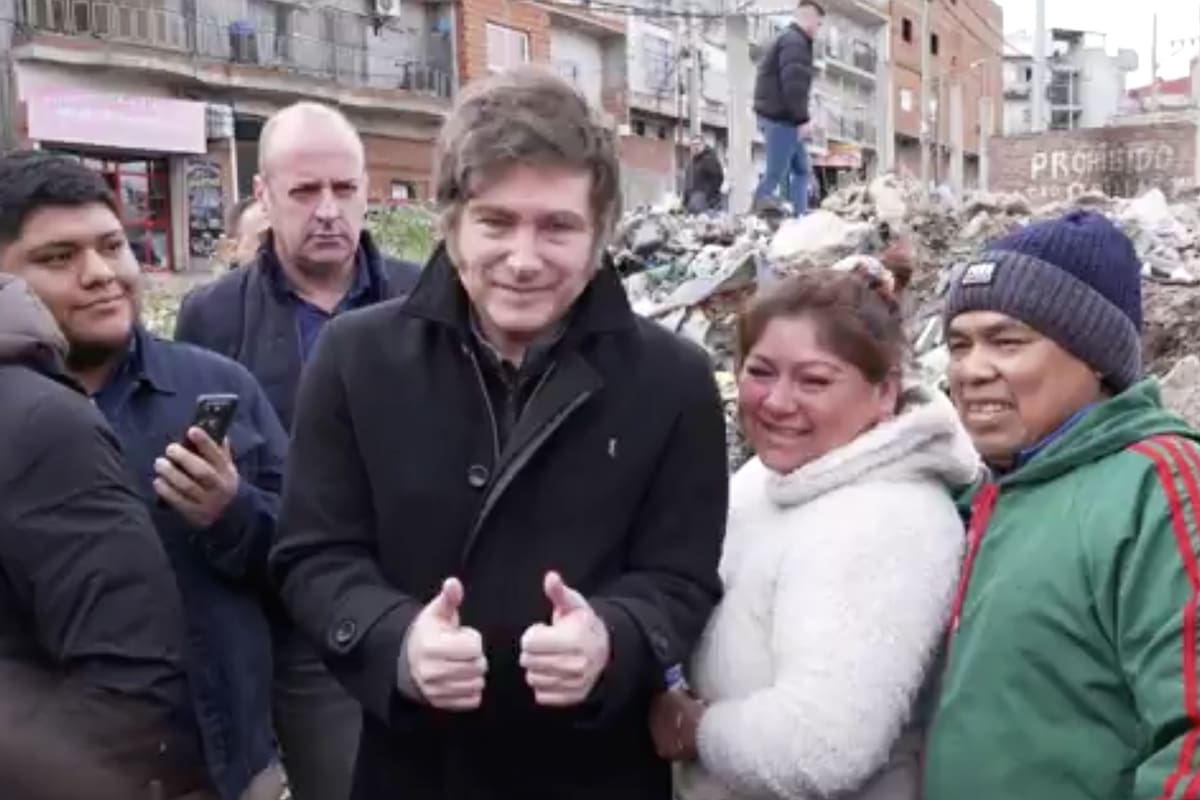 Javier Milei en La Matanza