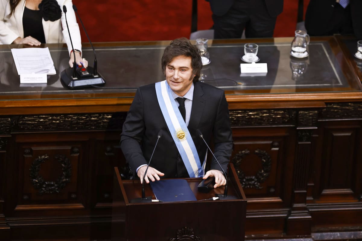Javier Milei en la apertura de las sesiones legislativas 2025 donde mencionó una frase sobre la situación de los alquileres que generó polémica entre los inquilinos