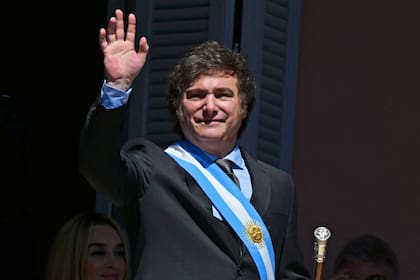 Javier Milei, en la Casa Rosada