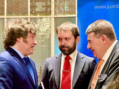 Javier Milei en la cena del Instituto Juan de Mariana en Madrid