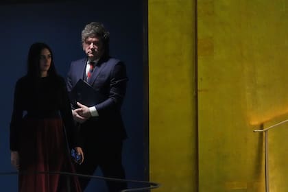Javier Milei en la sede de la ONU en la ciudad de Nueva York