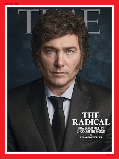 Javier Milei, en la tapa de la revista Time: “El radical que sacude al mundo”