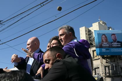 Javier Milei, en Lomas de Zamora