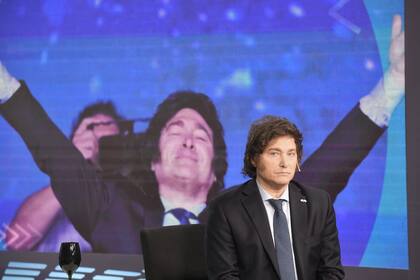 Javier Milei en los estudios de LN+, el domingo pasado