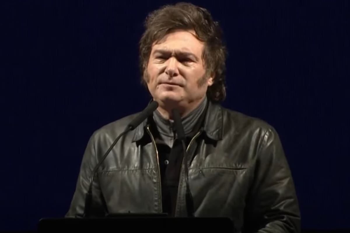 Javier Milei en Parque Lezama