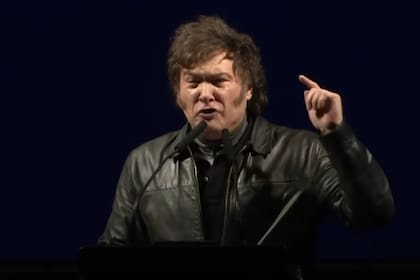 Javier Milei en Parque Lezama