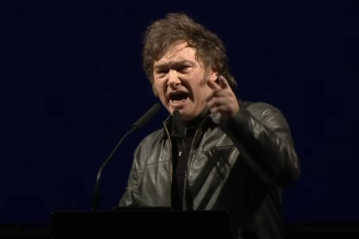 Javier Milei en Parque Lezama