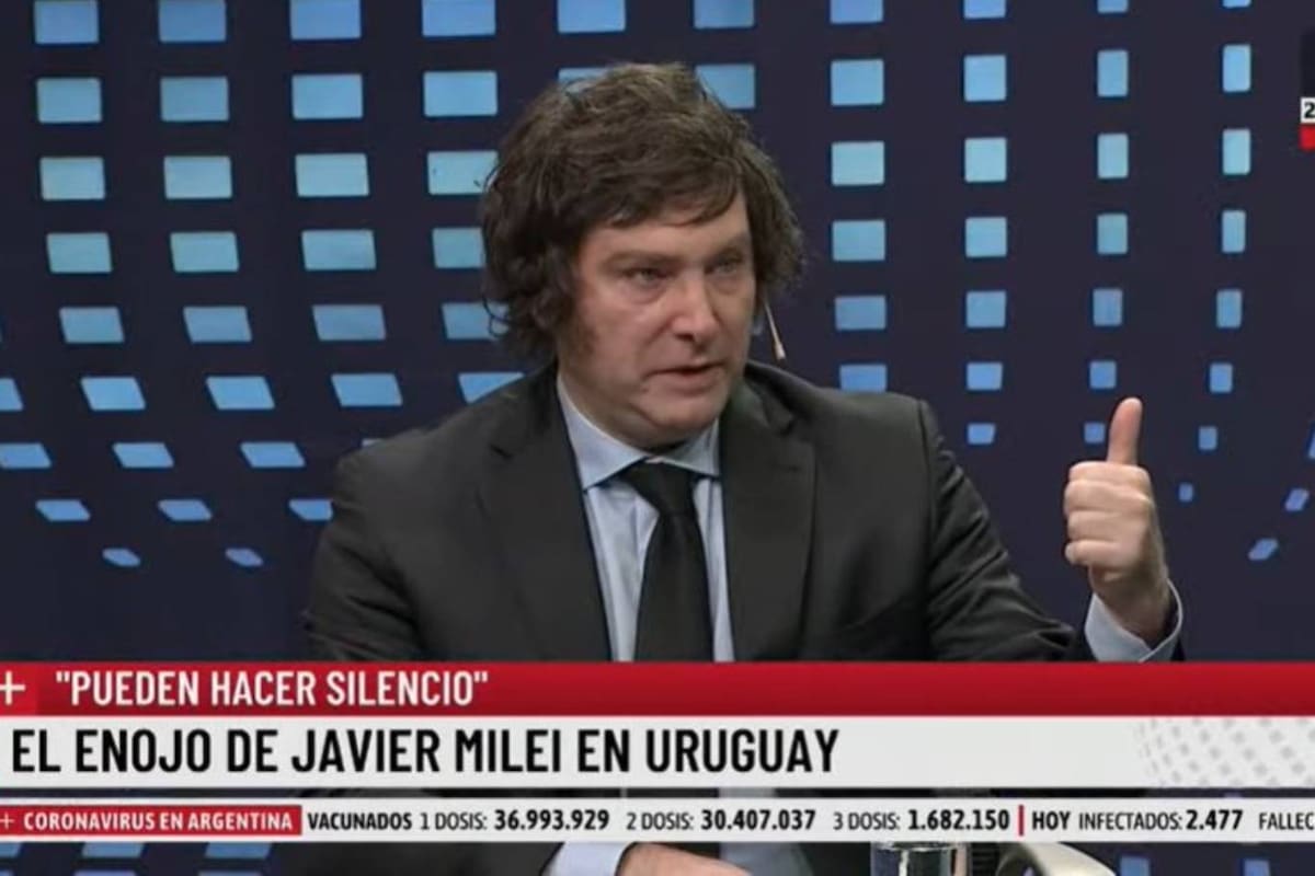Javier Milei explicó en LN+ por qué reaccionó de una manera vehemente mientras daba una conferencia en Uruguay