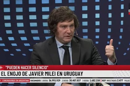 Javier Milei explicó en LN+ por qué reaccionó de una manera vehemente mientras daba una conferencia en Uruguay