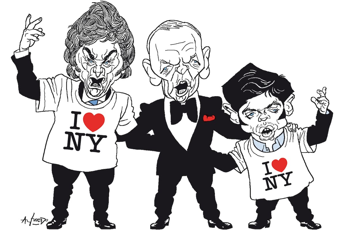 Javier Milei, Frank Sinatra y Axel Kicillof