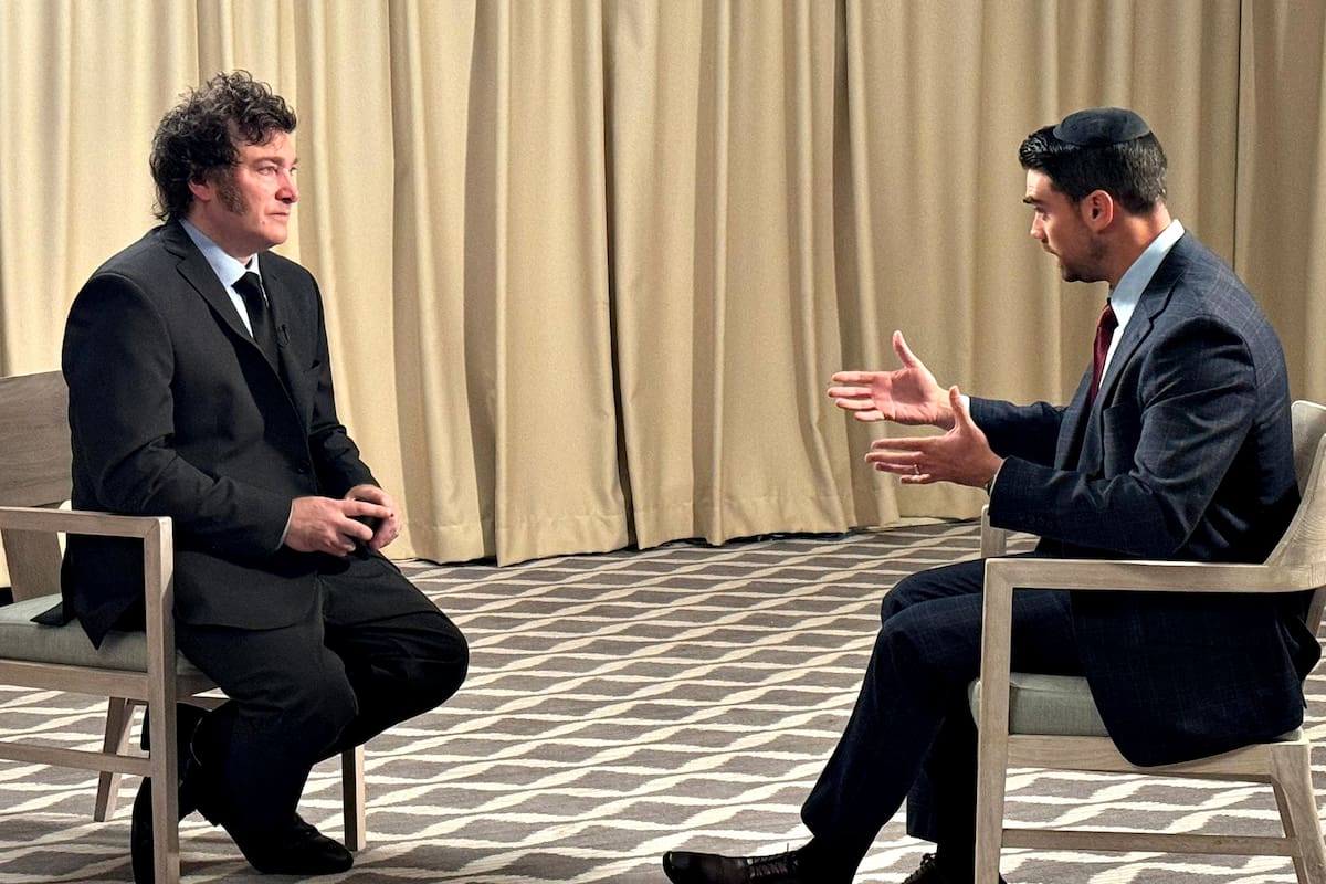 Javier Milei fue entrevistado por el comentarista de derecha, Ben Shapiro