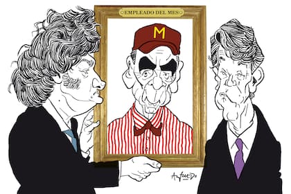 Javier Milei, Guillermo Francos y Nicolás Posse