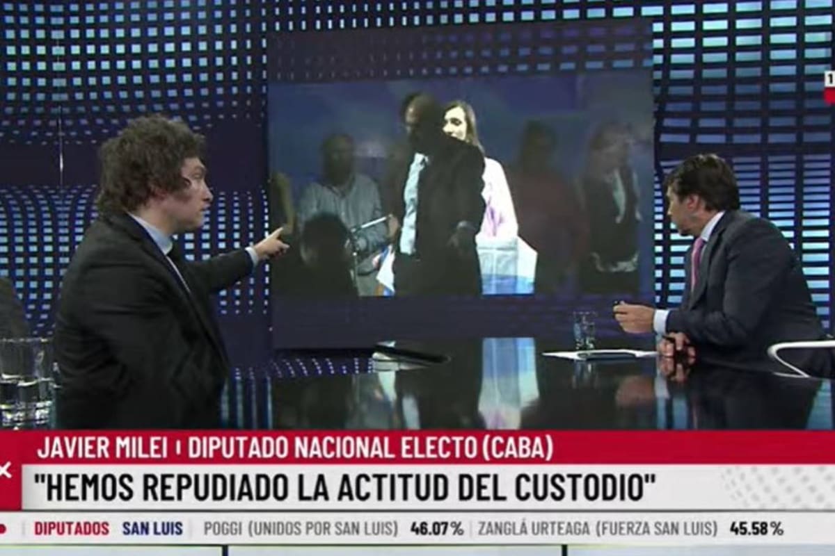Javier Milei habló sobre el incidente con el custodio en el acto de La Libertad Avanza en el Luna Park y señaló un detalle sobre el accionar de uno de los candidatos de su fuerza