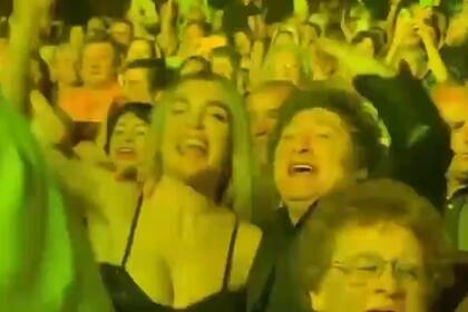 Javier Milei junto a Fátima Florez