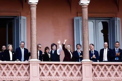 Javier Milei, junto a su Gabinete