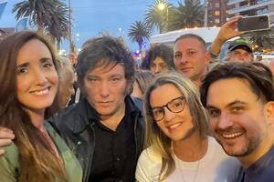 Javier Milei, junto a Victoria Villarruel, Carolina Píparo y Ramiro Marra