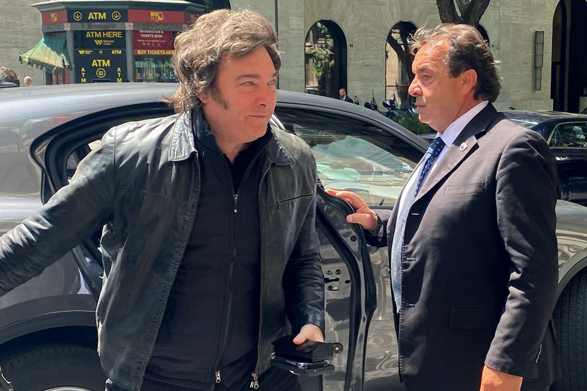 Javier Milei llegó a Roma