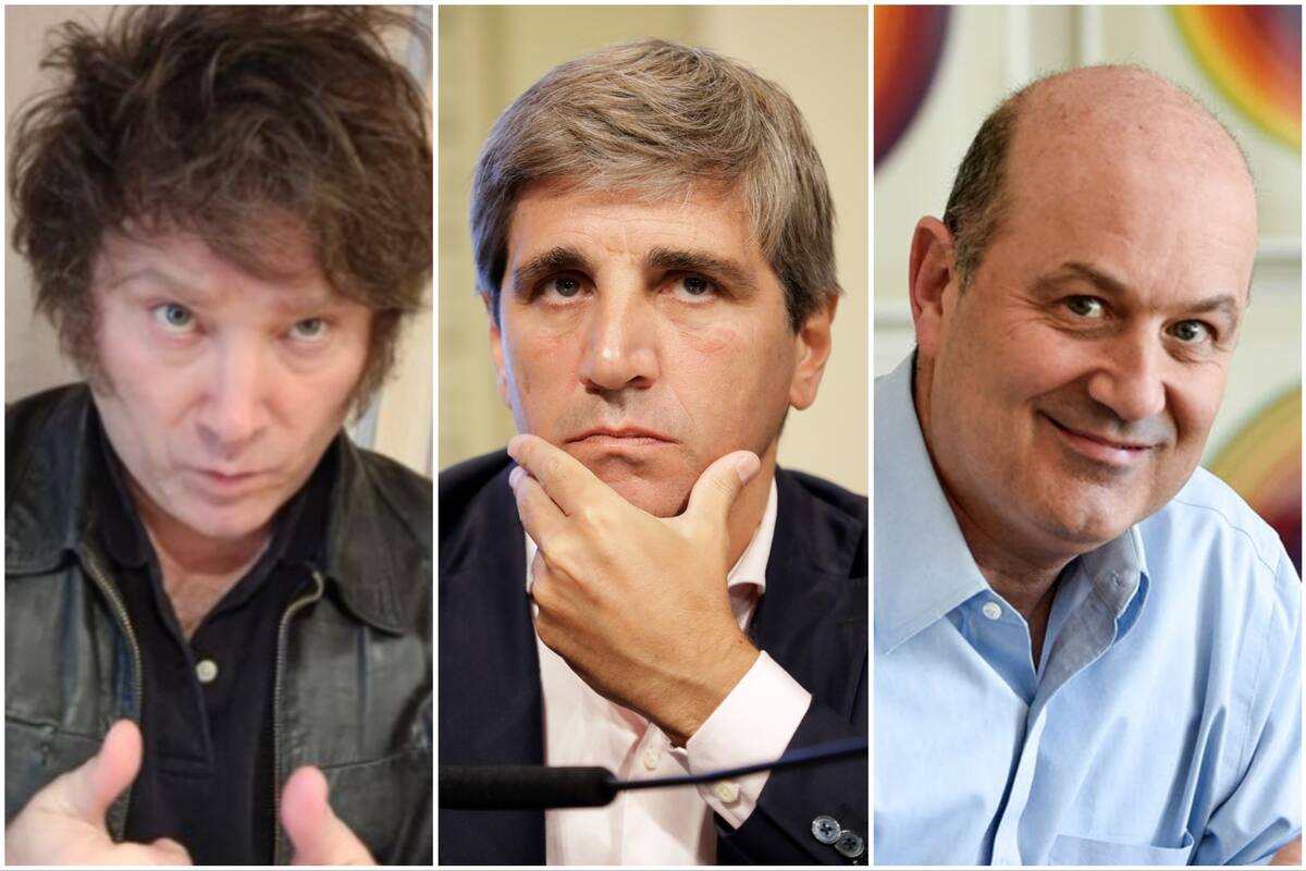 Javier Milei, Luis Caputo y Federico Sturzenegger, enfrentados a la inflación