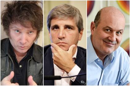 Javier Milei, Luis Caputo y Federico Sturzenegger, enfrentados a la inflación