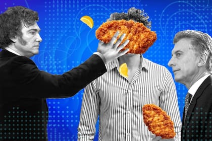 Javier Milei, Mauricio Macri y las milanesas