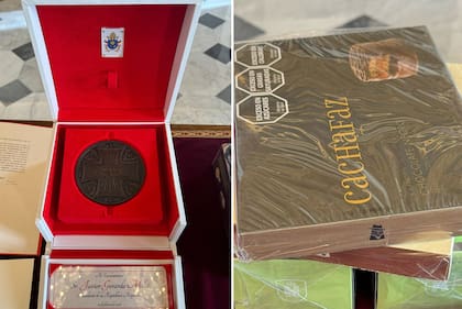 Los regalos que Milei le hizo al Papa Francisco
