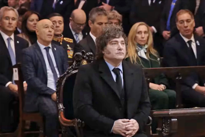 Javier Milei participa del Tedeum por el Día de la Independencia en la Catedral