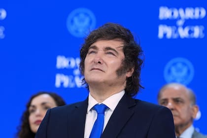 Javier Milei, presidente de la Argentina, en Davos.