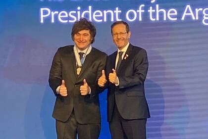 Javier Milei recibe el premio Génesis en Israel