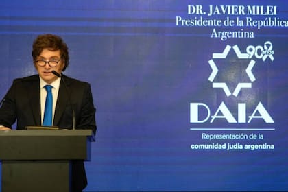 Javier Milei recibió un reconocimiento de la DAIA.