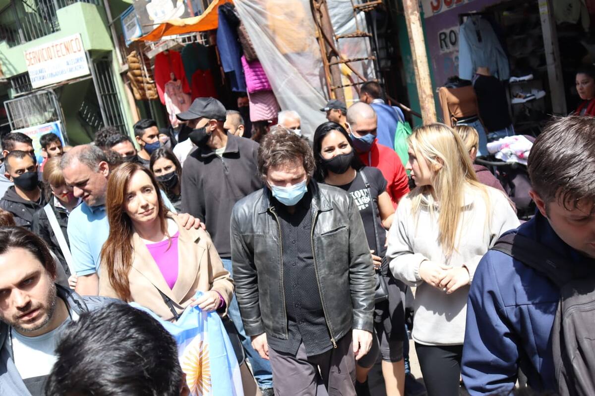 Javier Milei recorrió la villa 31 de la ciudad de Buenos Aires