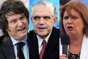 Javier Milei, Ricardo López Murphy y Patricia Bullrich