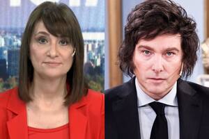 Javier Milei se cruzó con María Laura Santillán en +Noticias