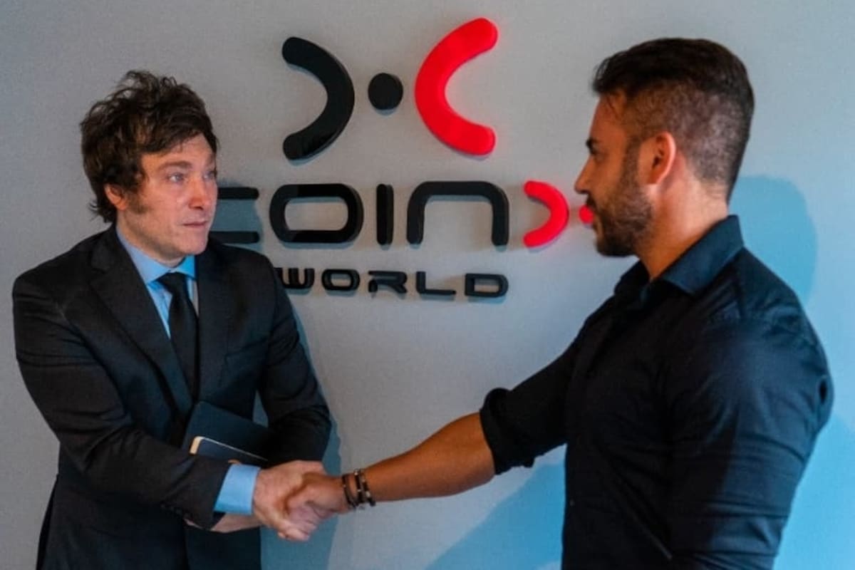 Javier Milei visitó CoinX en diciembre del año pasado