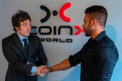 Javier Milei visitó CoinX en diciembre del año pasado