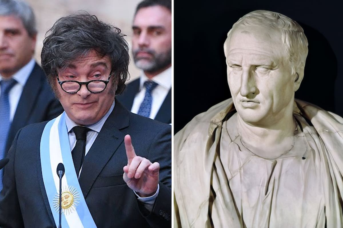 Javier Milei y Cicerón