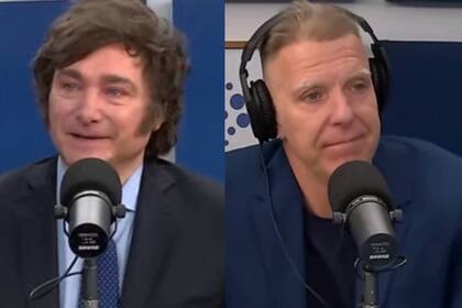 Javier Milei y Alejandro Fantino se emocionaron y el candidato le hizo un inesperado regalo al conductor
