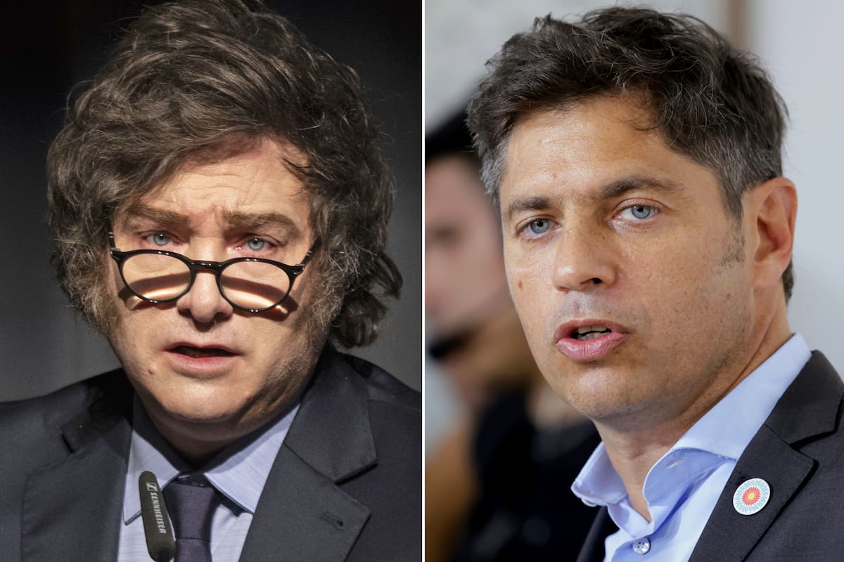 Javier Milei y Axel Kicillof