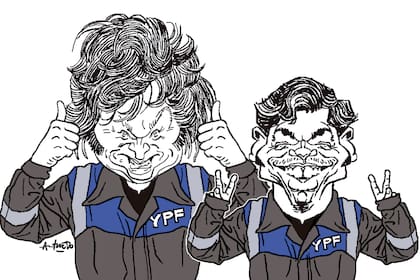 Javier Milei y Axel Kicillof