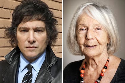 Javier Milei y Beatriz Sarlo