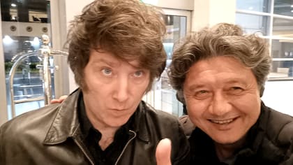 Javier Milei y Carlos Kikuchi, en tiempos de campaña