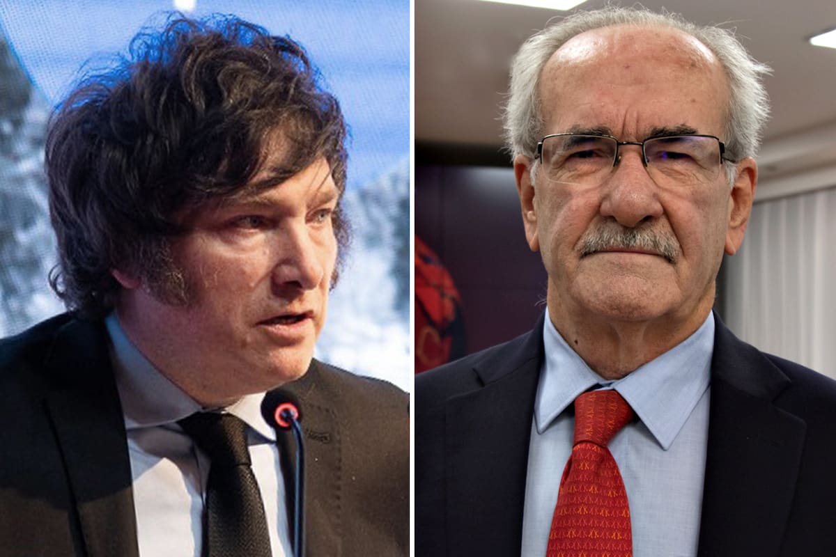 Javier Milei y Carlos Soratti, presidente del Incucai