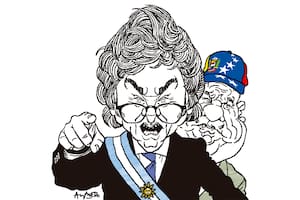 Javier Milei y Claudio "Chiqui" Tapia