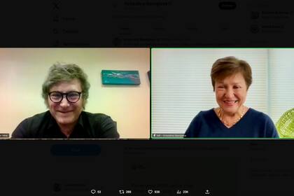 Javier Milei y Cristalina Georgieva