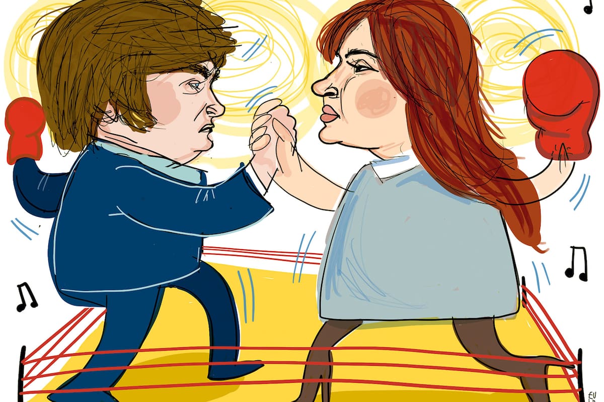 Javier Milei y Cristina Kirchner